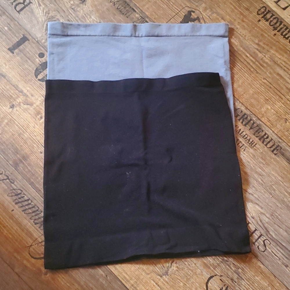 Maddie Moo Belly Bands, shirt extenders, size medium, black, gray